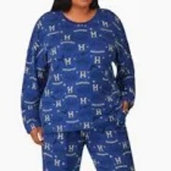 Harry Potter Hogwarts Cozy 2-Piece Lounge Set, Large, Blue - Picture 1 of 6